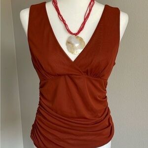 Anthropologie Rust Orange Tank Top